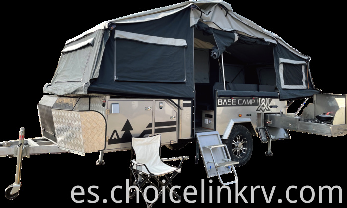 Camper Rv Trailer With Canopy